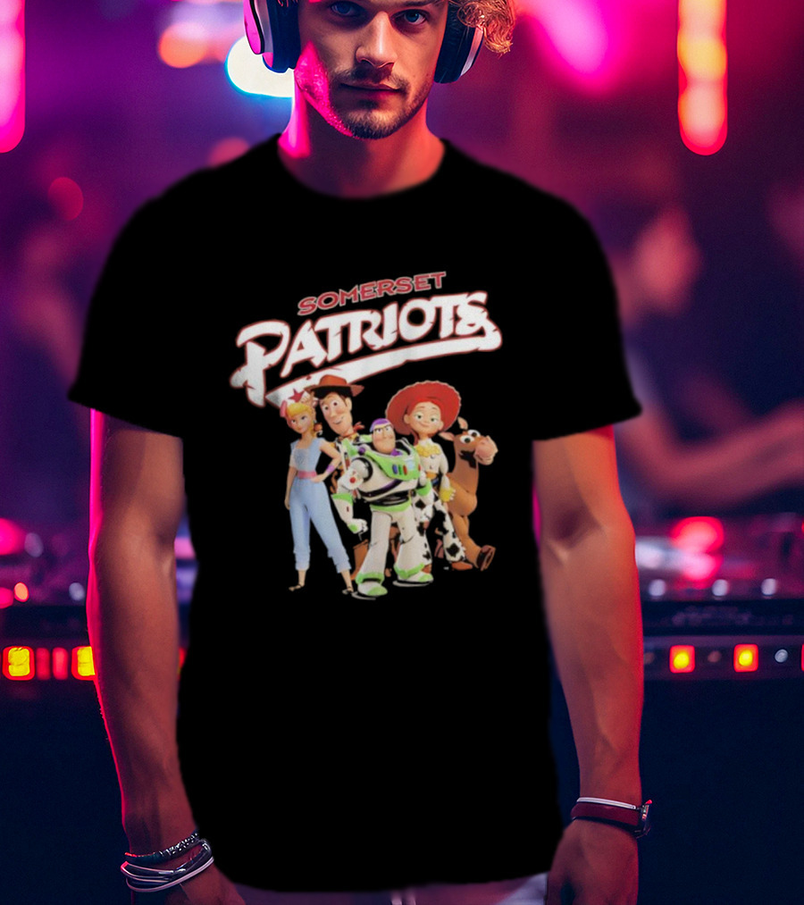 Somerset Patriots Toy Story Buzz Woody Jessie Bo Peep Bullseye T-Shirt