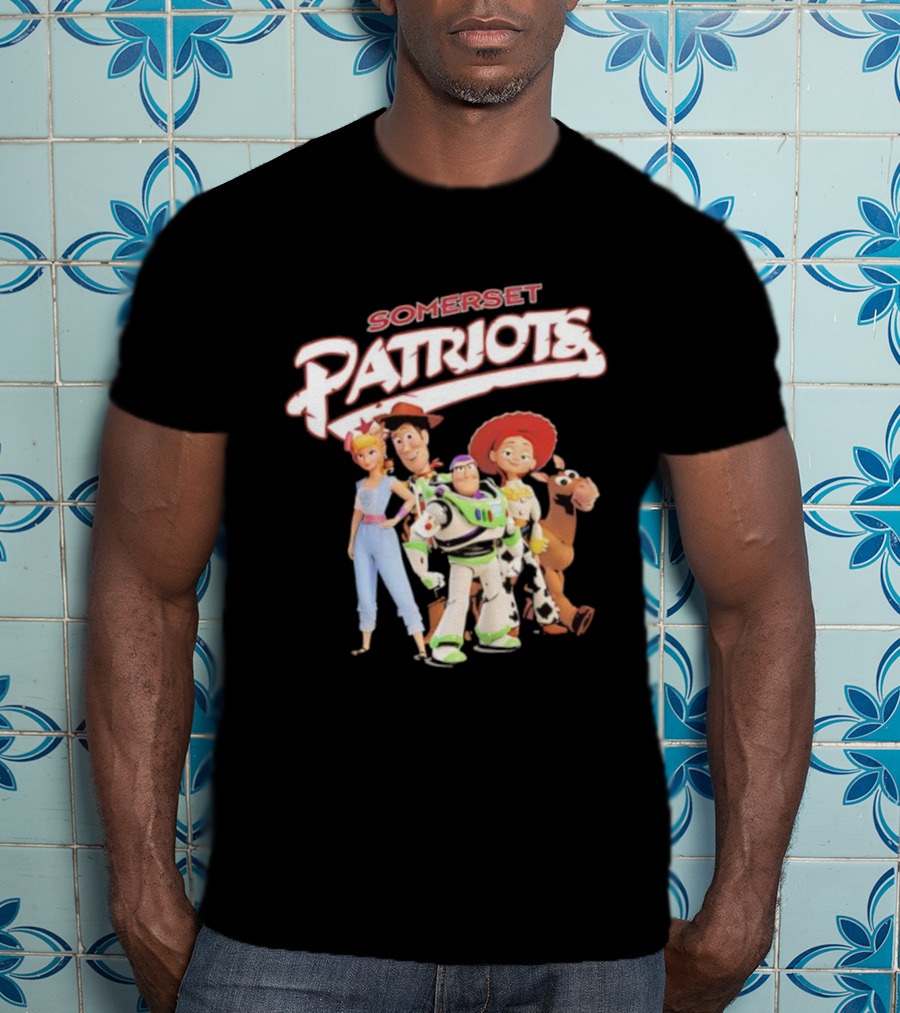 Somerset Patriots Toy Story Buzz Woody Jessie Bo Peep Bullseye T-Shirt