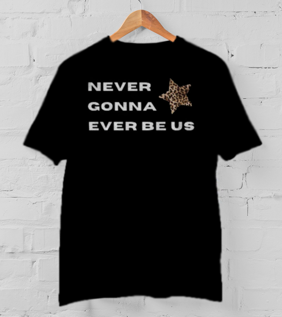 Tate McRae Run For The Hills Never Gonna Ever Be Us Leopard Star T-Shirt