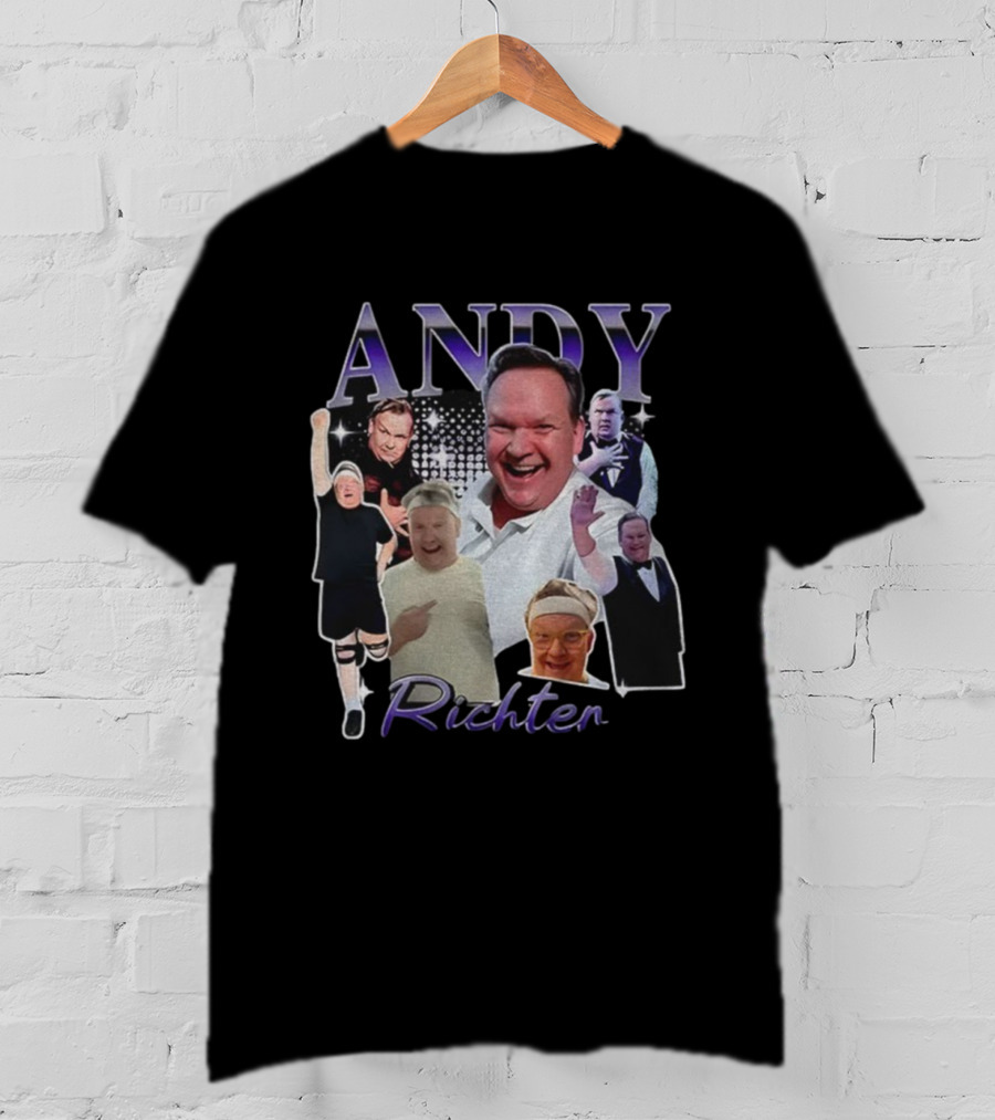 Andy Richter Collage Variety Expressions Laughter And Performance T-Shirt