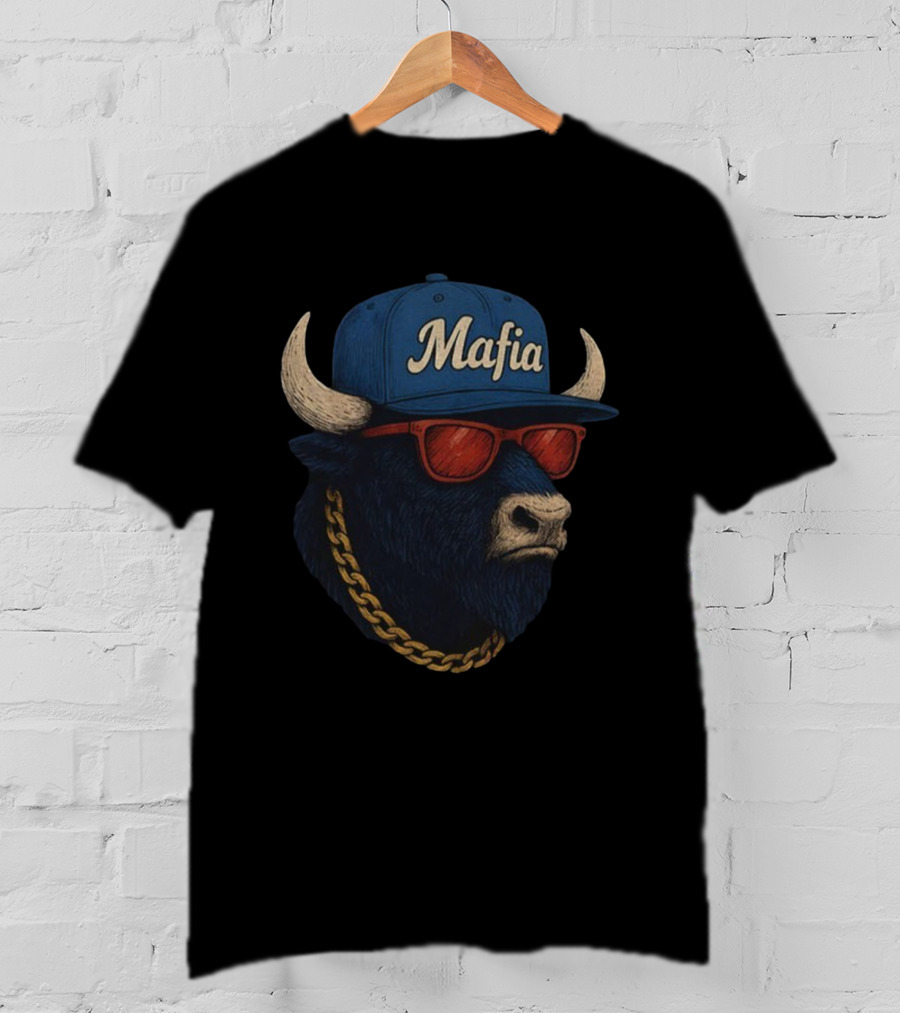 Buffalo Bills Mafia NFL Football Vintage Style Buffalo Head T-Shirt