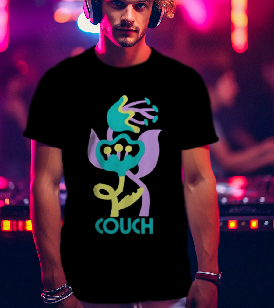 Couch Lily Flower Vibrant Abstract Botanical T-Shirt