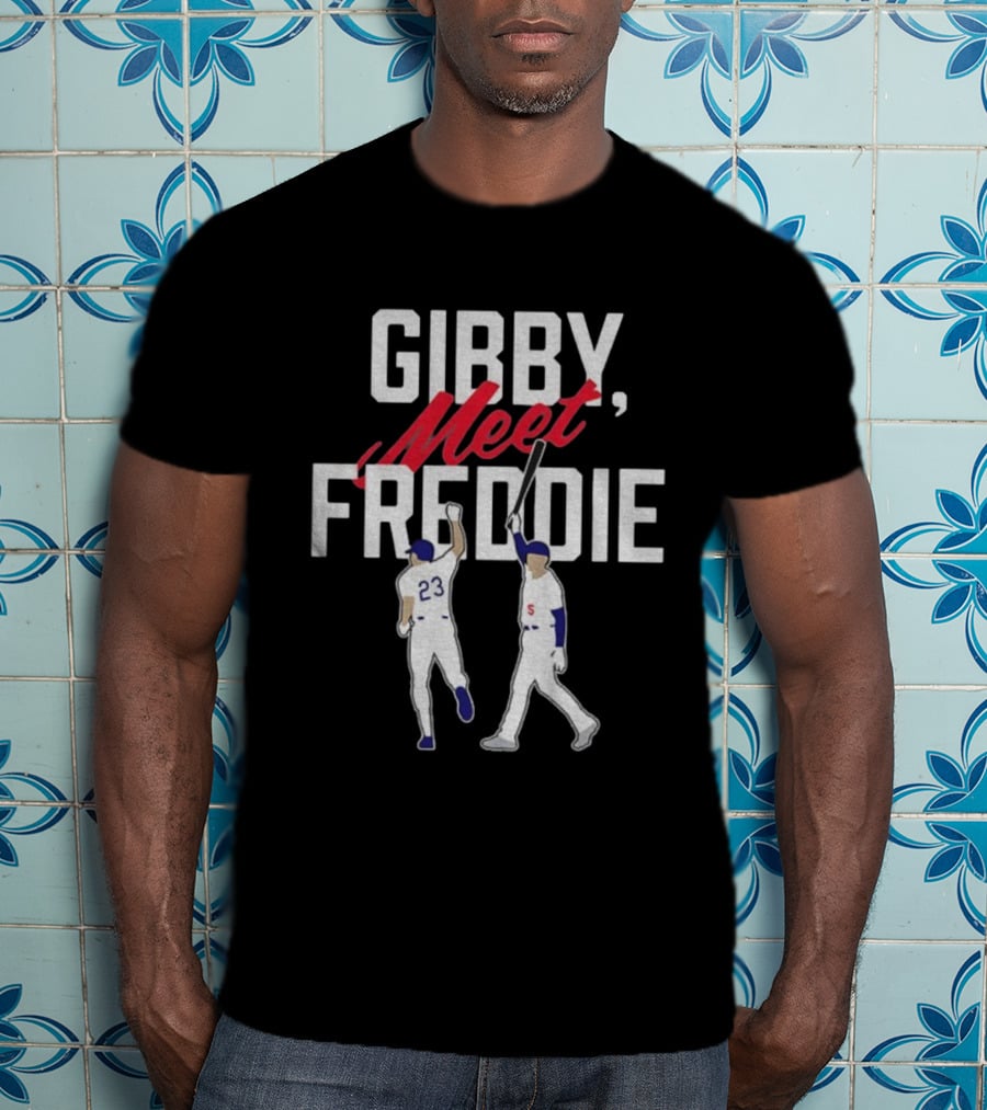 Gibby Meet Freddie Kirk Gibson Freddie Freeman Los Angeles Dodgers MLB 2025 T-Shirt