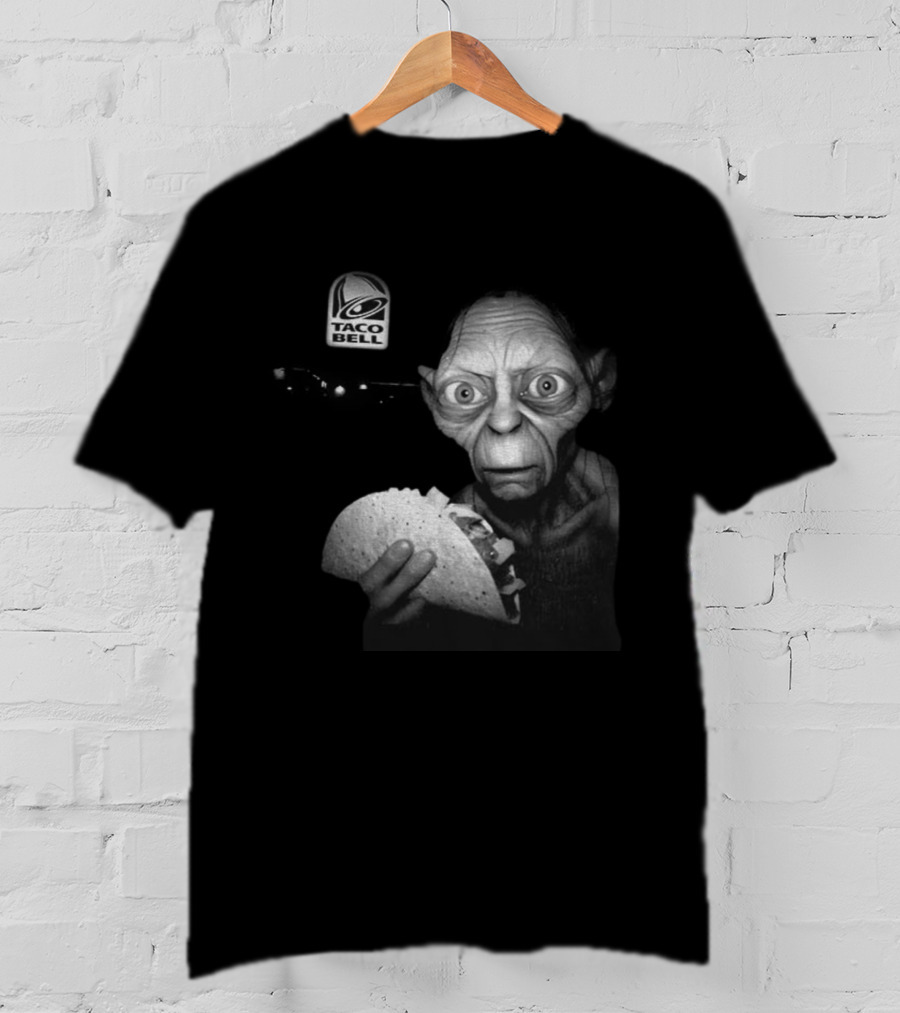 Taco Bell Gollum Goblin And Taco Ring Vintage Mashup T-Shirt