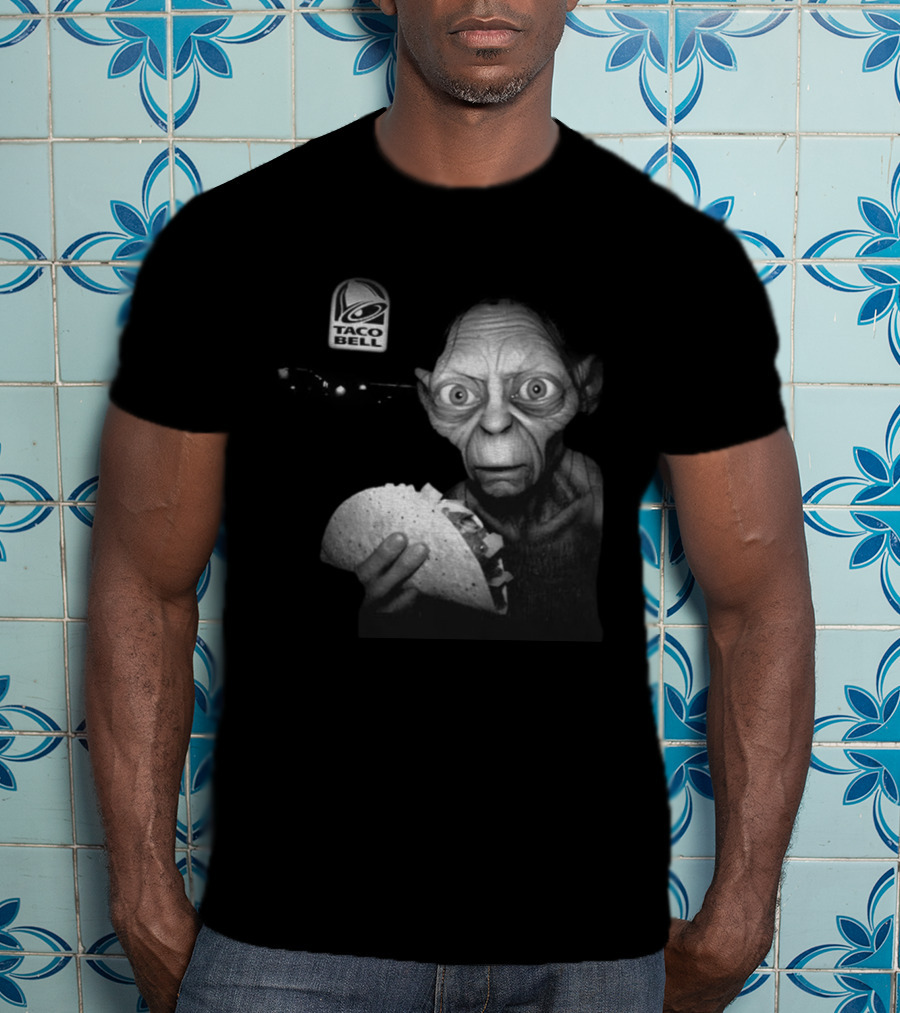 Taco Bell Gollum Goblin And Taco Ring Vintage Mashup T-Shirt