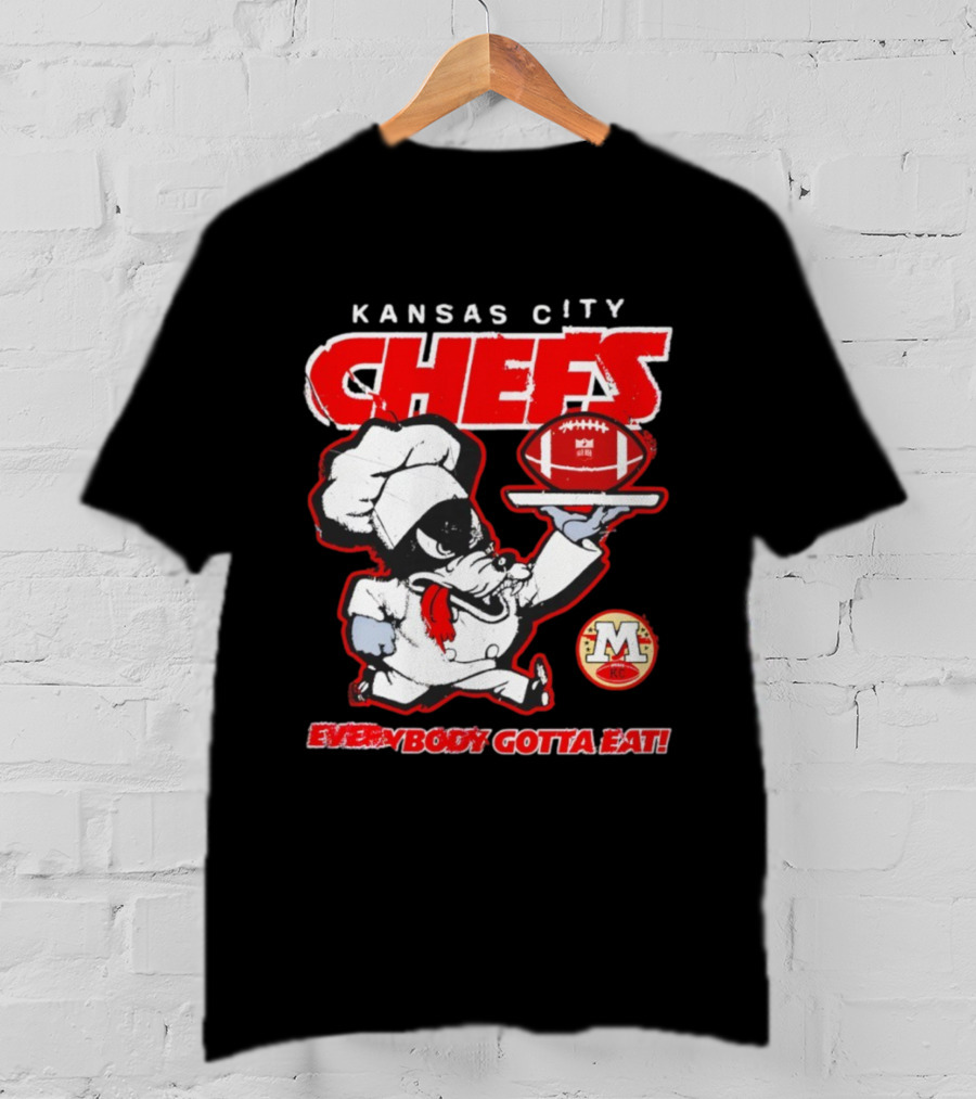 Kansas City Chefs Everybody Gotta Eat NFL Football 2025 T-Shirt