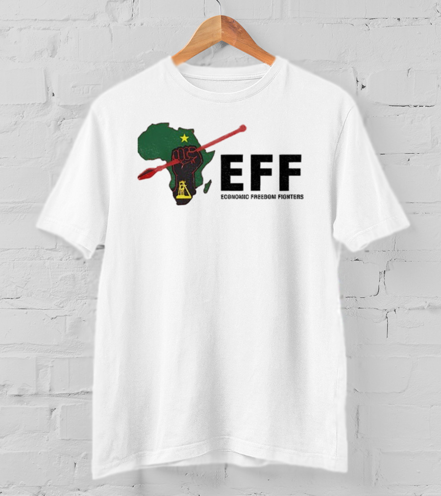 EFF Economic Freedom Fighters Africa Fist And Spear T-Shirt