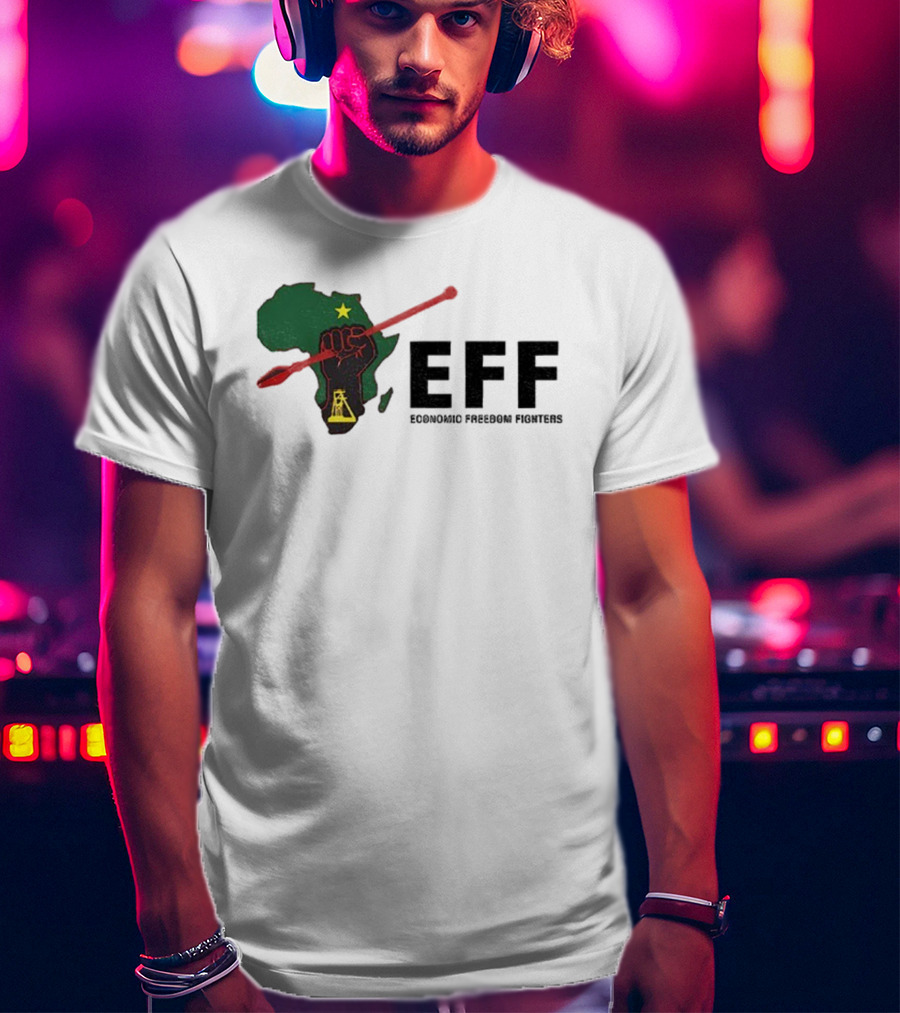 EFF Economic Freedom Fighters Africa Fist And Spear T-Shirt