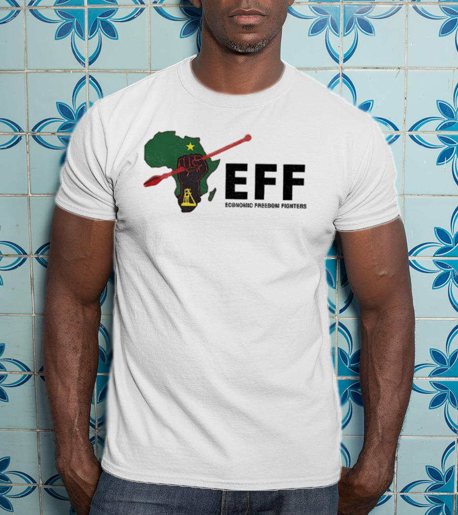 EFF Economic Freedom Fighters Africa Fist And Spear T-Shirt