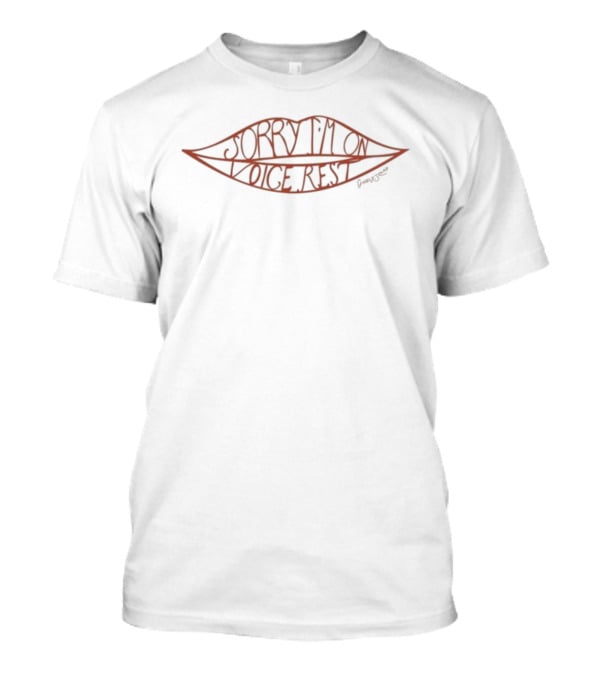 Giggly Squad Sorry I’m On Vocal Rest Lips T-Shirt