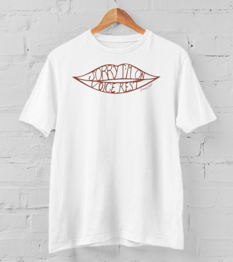 Giggly Squad Sorry I’m On Vocal Rest Lips T-Shirt