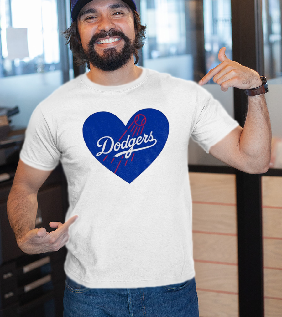 Los Angeles Dodgers Heart MLB Baseball World Series 2025 T-Shirt