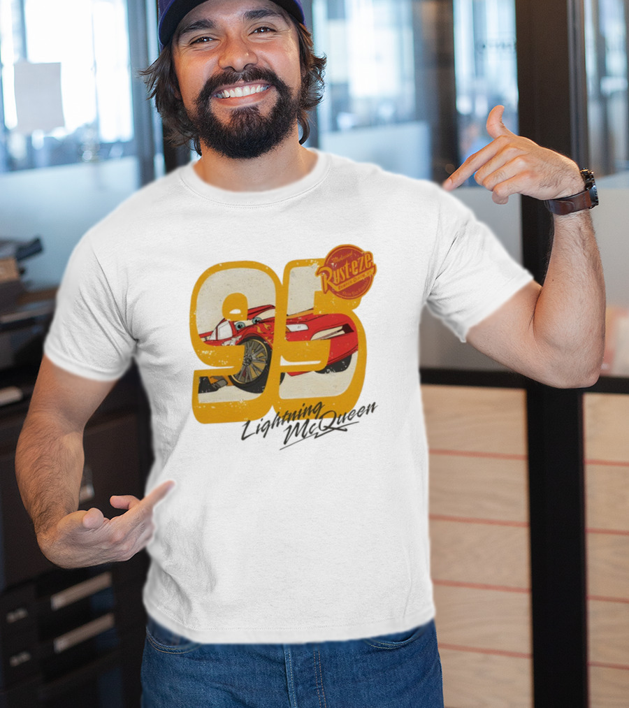 Lightning McQueen 95 Rust-eze Bumper Ointment Disneyworld Cars T-Shirt