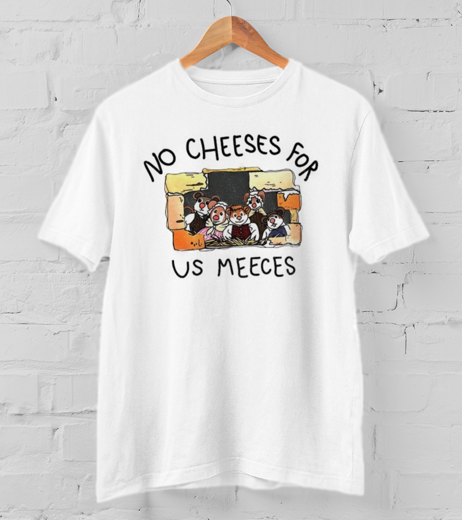 Muppet Mice Family No Cheeses For Us Meeces Brick Wall Theme T-Shirt