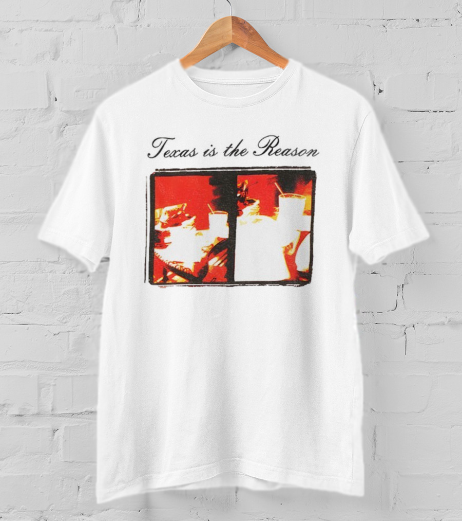Texan Vintage Aesthetic With Retro Diner Imagery T-Shirt