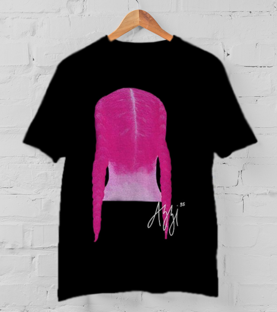 Azzi Fudd Iconic Pink Braid Signature T-Shirt