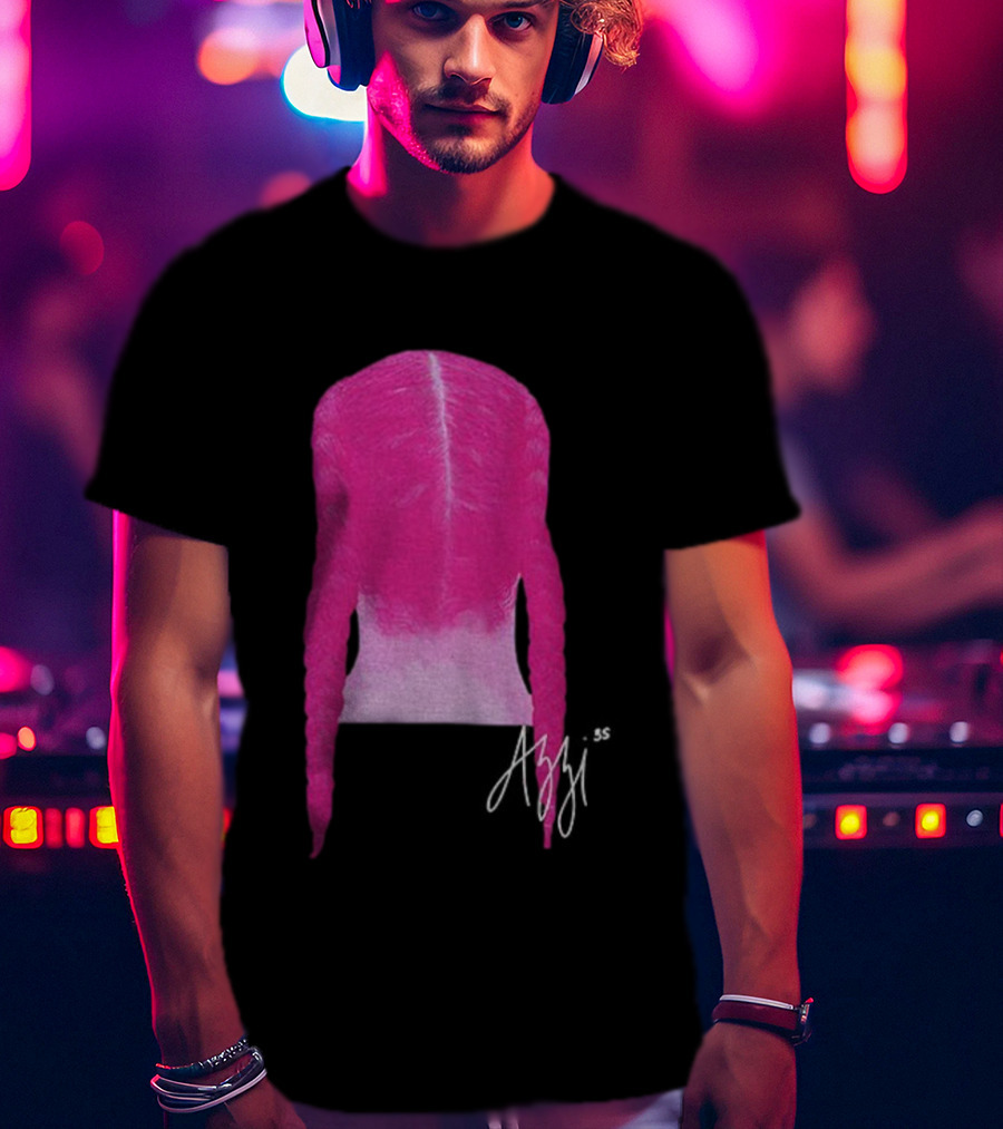 Azzi Fudd Iconic Pink Braid Signature T-Shirt