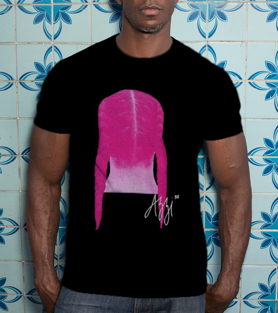 Azzi Fudd Iconic Pink Braid Signature T-Shirt