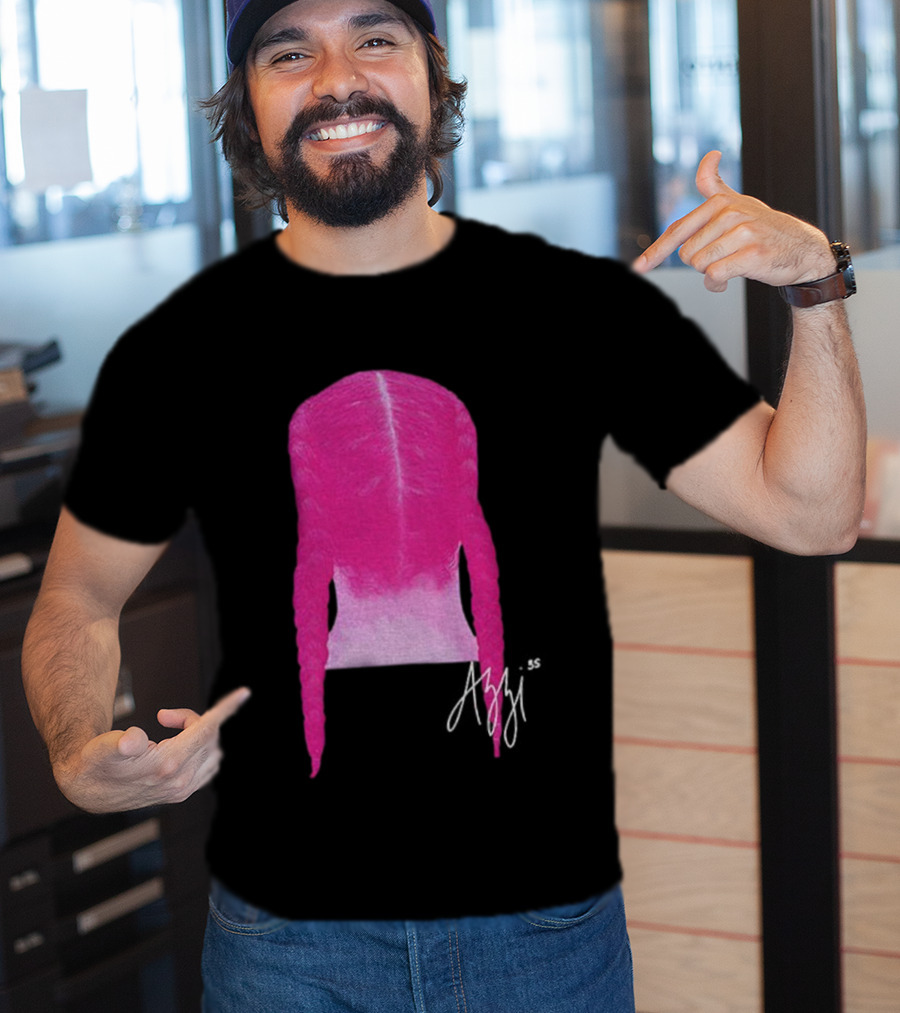 Azzi Fudd Iconic Pink Braid Signature T-Shirt