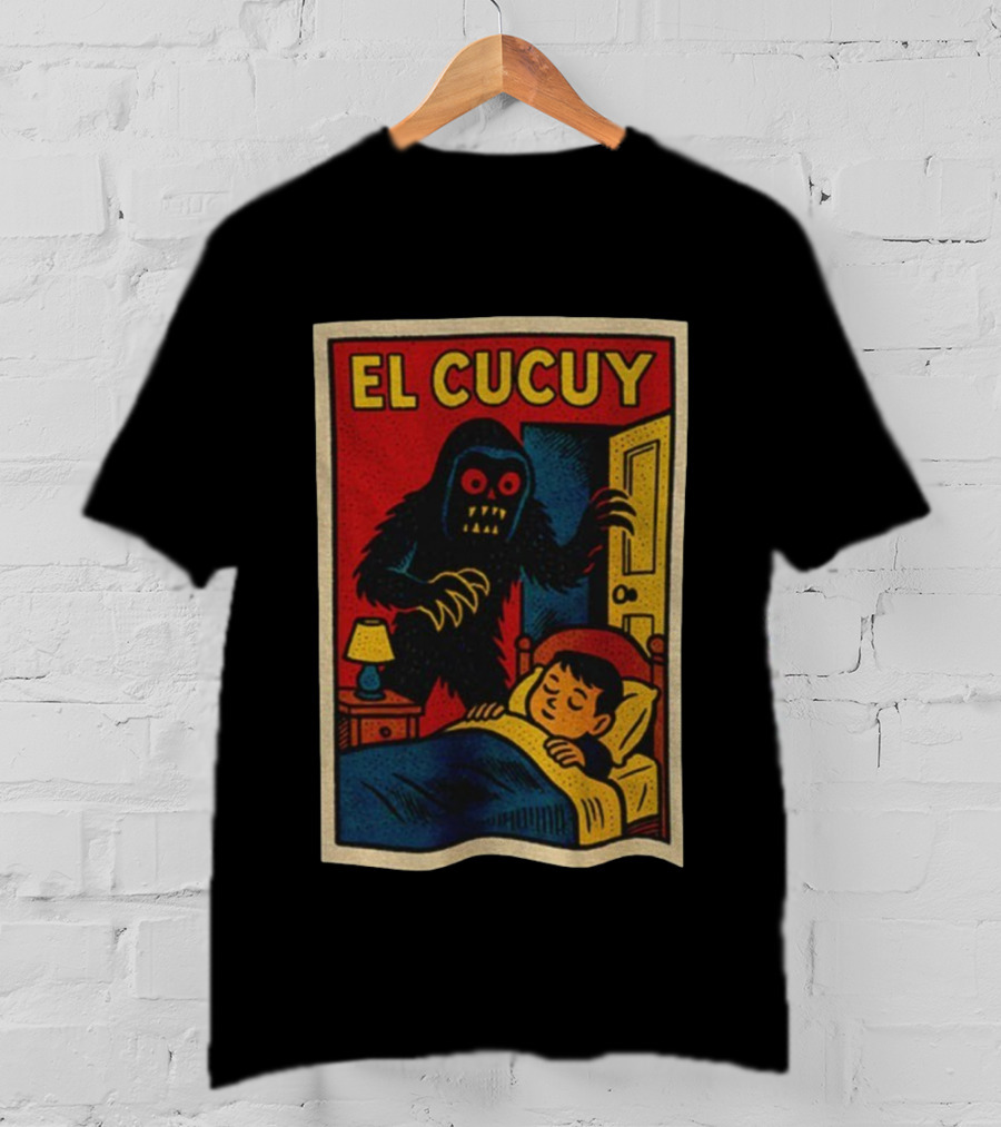 El Cucuy Latin Folklore Boogeyman Retro Comic Cover Nighttime Fright T-Shirt