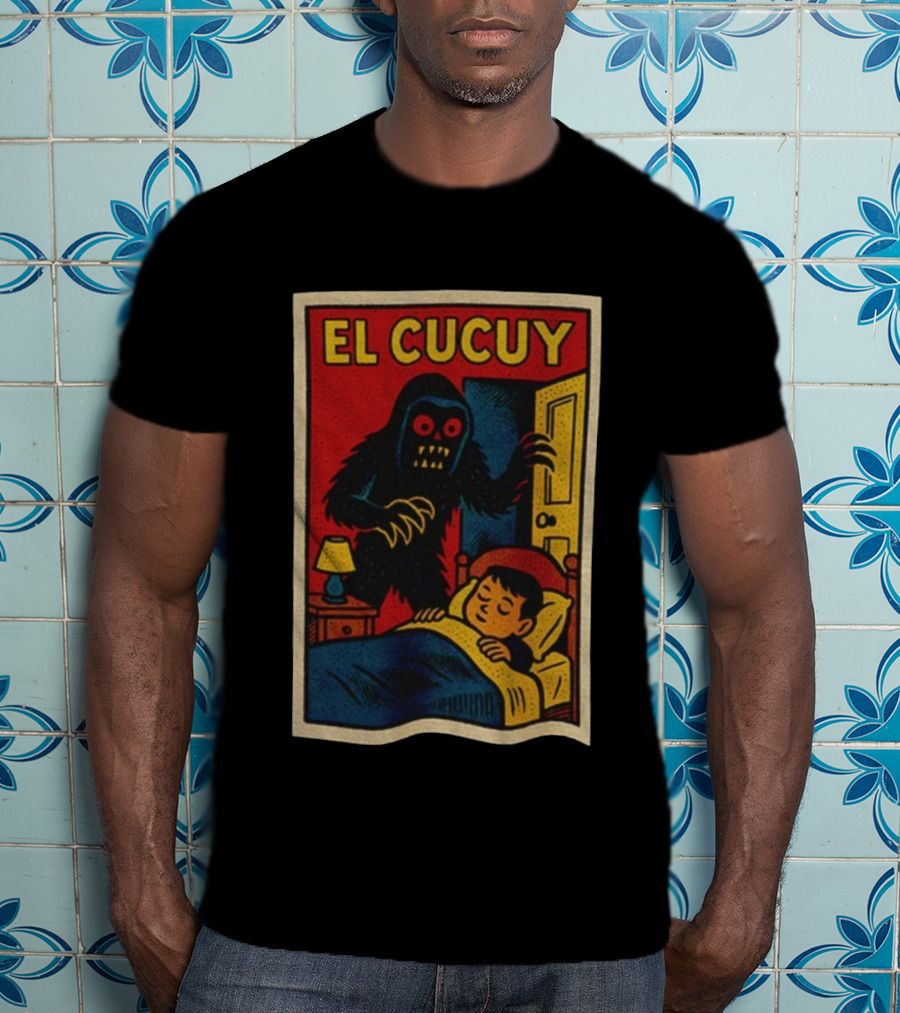El Cucuy Latin Folklore Boogeyman Retro Comic Cover Nighttime Fright T-Shirt