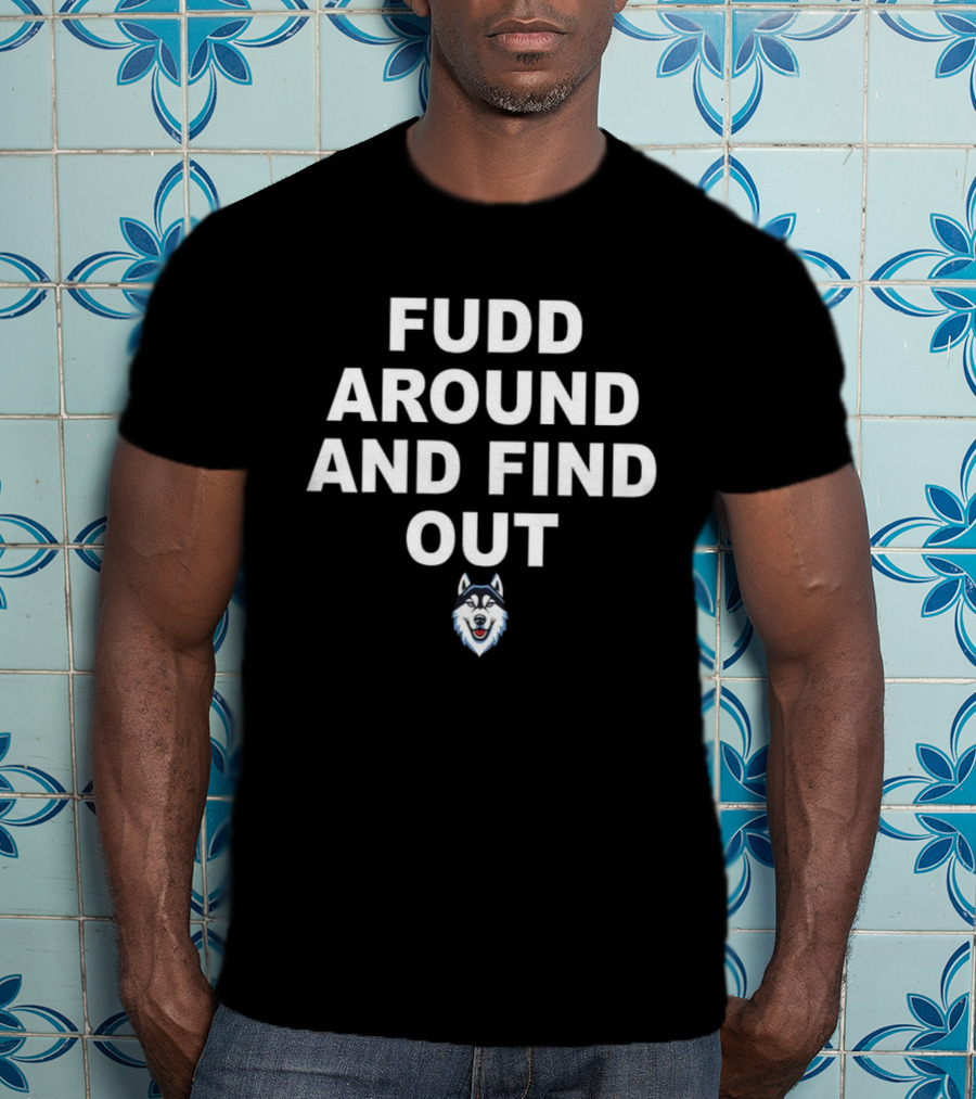 Fudd Around And Find Out Azzi Fudd Takes The Crown Husky Logo T-Shirt