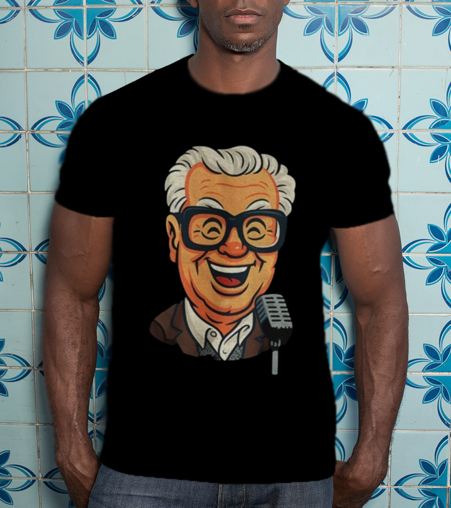 Harry Caray Cartoon Sports Commentator Baseball Fan Tribute T-Shirt