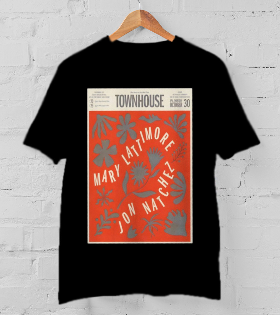 Mary Lattimore Jon Natchez Townhouse Venice October 30 2025 T-Shirt