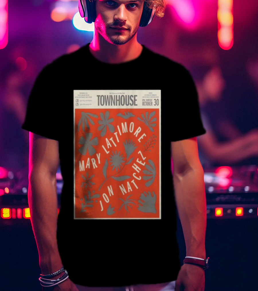 Mary Lattimore Jon Natchez Townhouse Venice October 30 2025 T-Shirt
