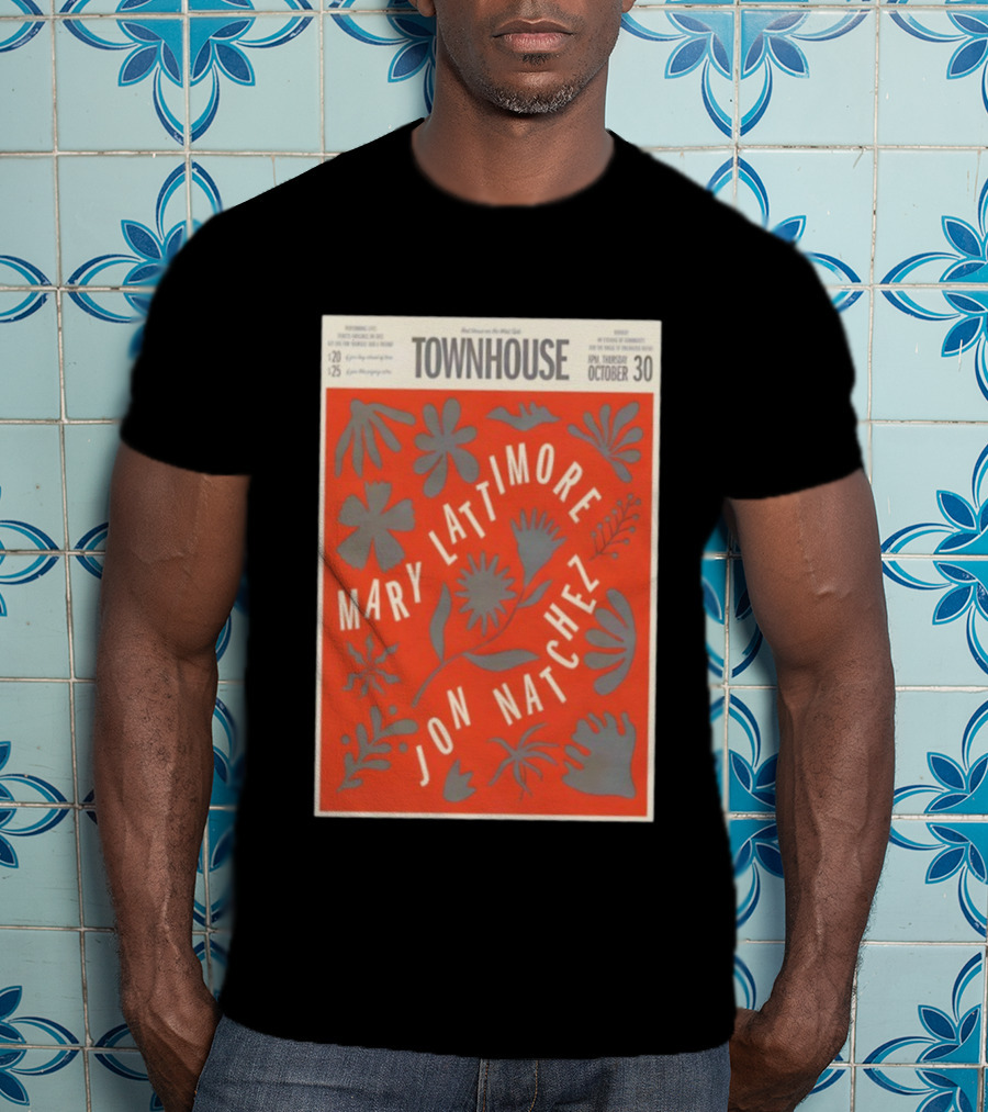 Mary Lattimore Jon Natchez Townhouse Venice October 30 2025 T-Shirt