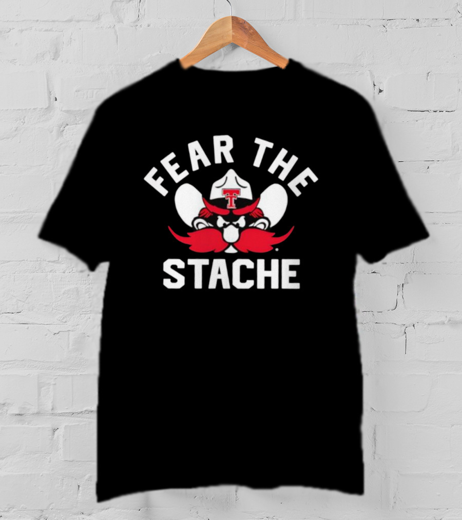 Texas Tech Fear The Stache Football NIL Jacob Rodriguez T-Shirt