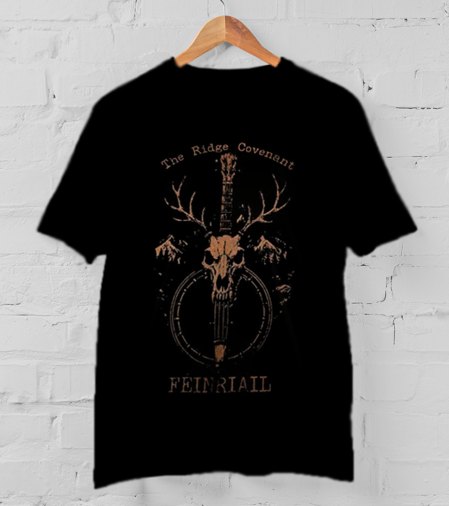 Ridge Covenant Feinriail Resistance Skull Buck Antlers Dagger Art T-Shirt