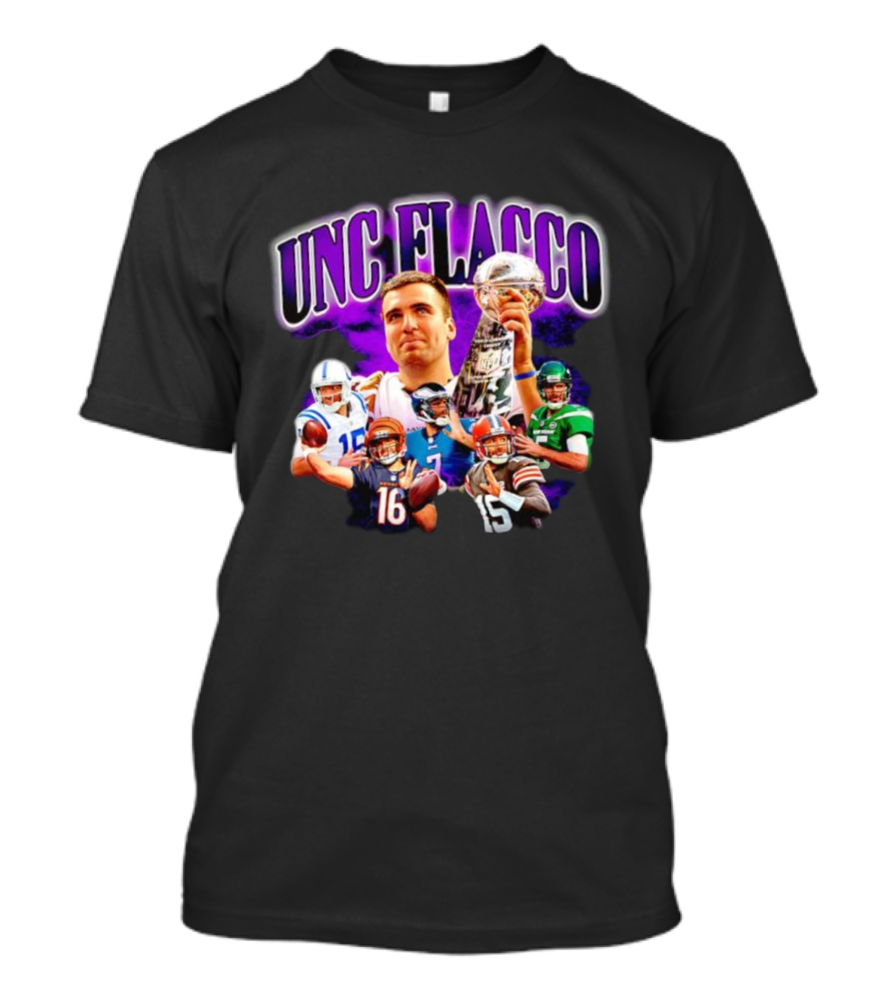 UNC Flacco Football Super Bowl Trophy Quarterbacks T-Shirt