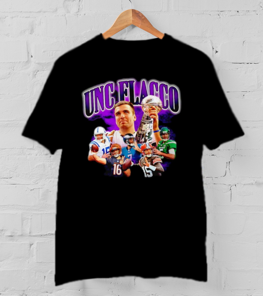 UNC Flacco Football Super Bowl Trophy Quarterbacks T-Shirt