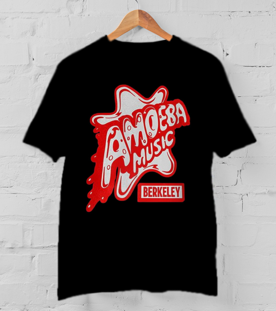 Amoeba Music Berkeley Retro Dripping Logo Marcus Kim T-Shirt