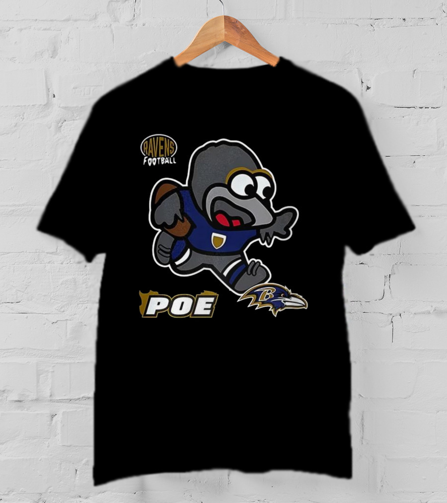 Baltimore Ravens Poe Infant Mascot Football Ravens Logo T-Shirt