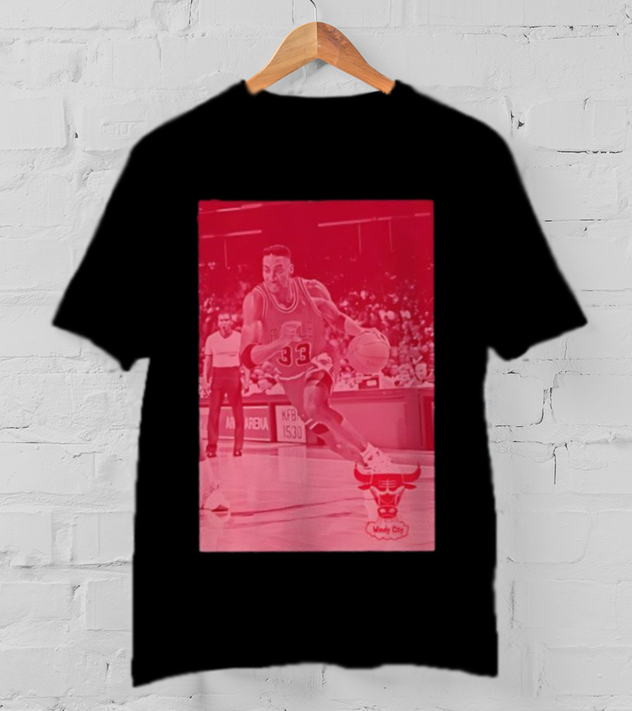 Chicago Bulls Scottie Pippen 33 Windy City NBA Basketball T-Shirt