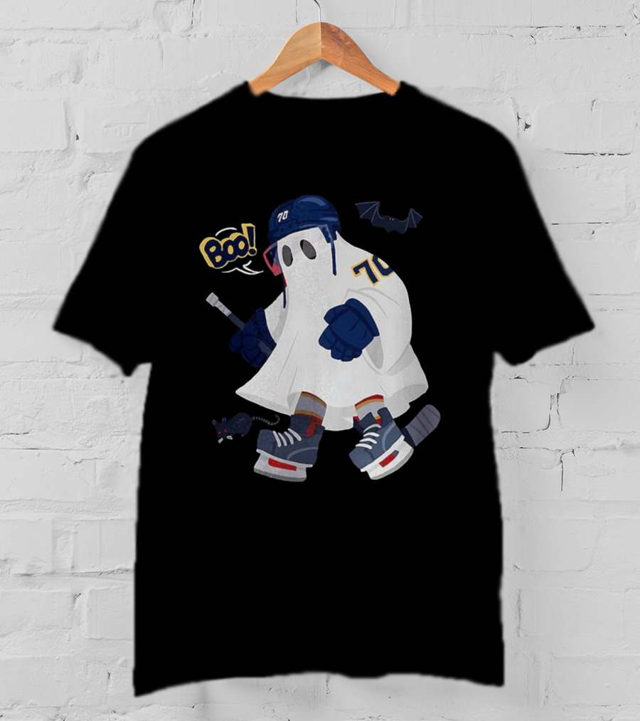 Florida Panthers NHL Halloween Boo Hockey Ghost 70 T-Shirt