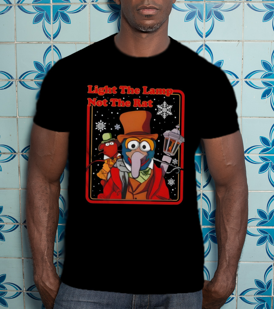 Gonzo Rizzo The Muppets Christmas Carol Light The Lamp Not The Rat T-Shirt