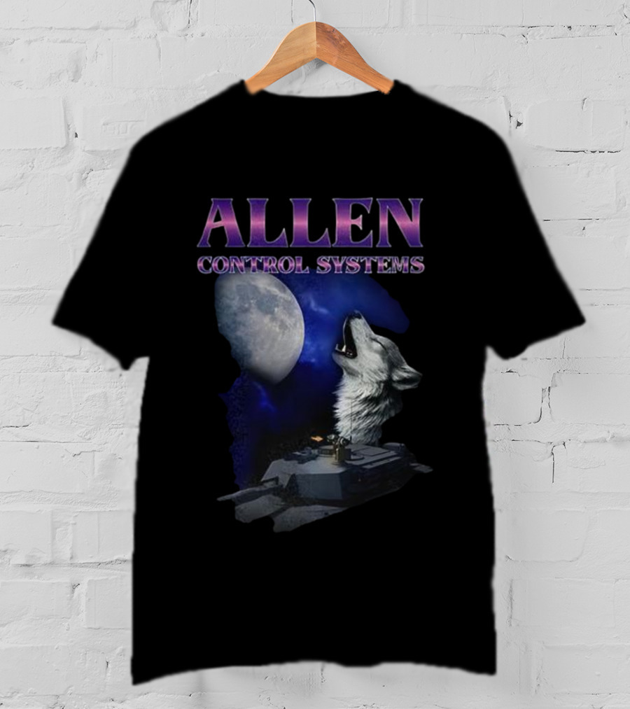 Allen Control Systems Howling Wolf Moon Tank Design T-Shirt