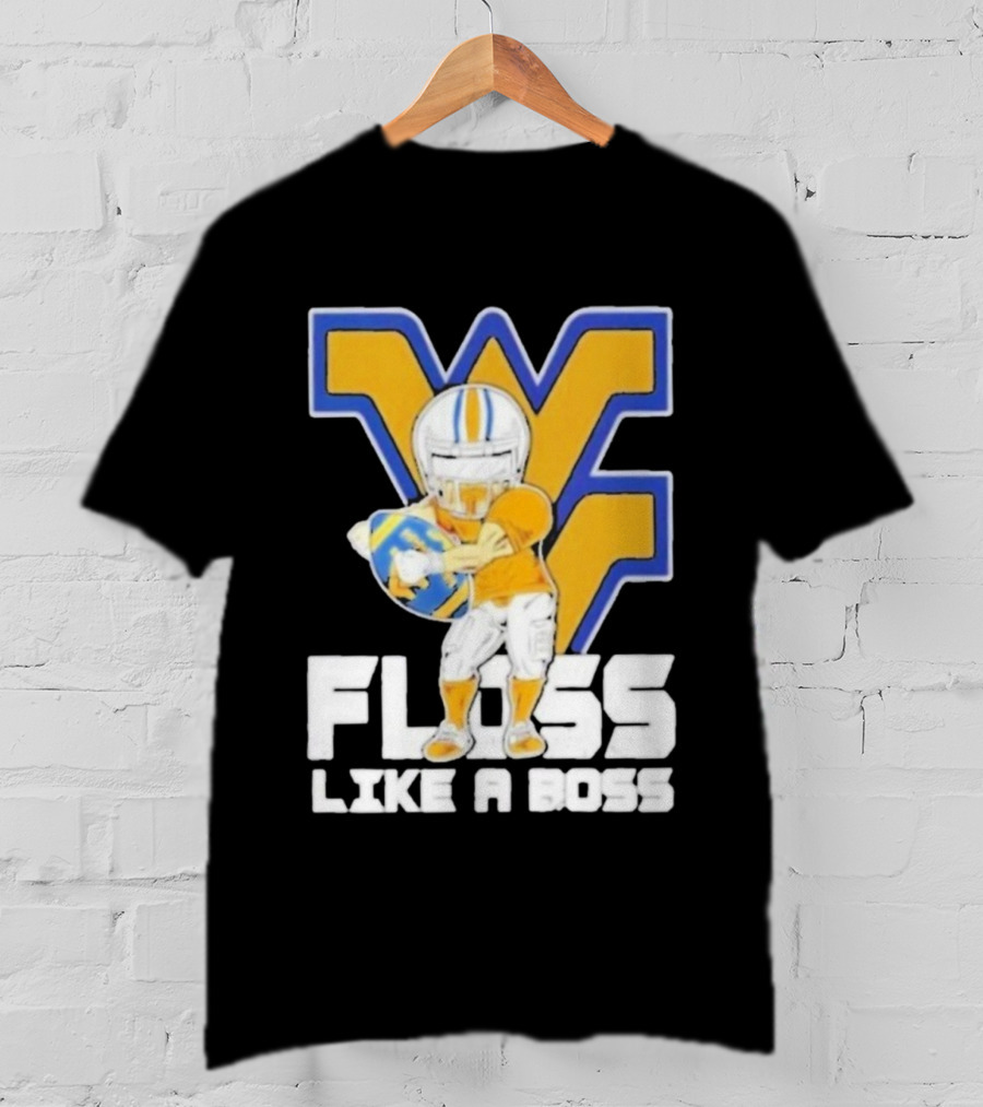 West Virginia Mountaineers Floss Like A Boss Football Celebration T-Shirt