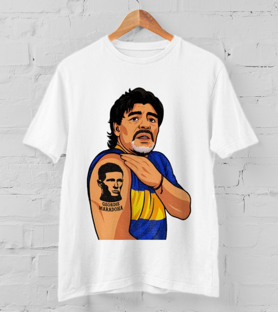 Elliot Anderson Geordie Maradona Tattoo Icon Illustration T-Shirt