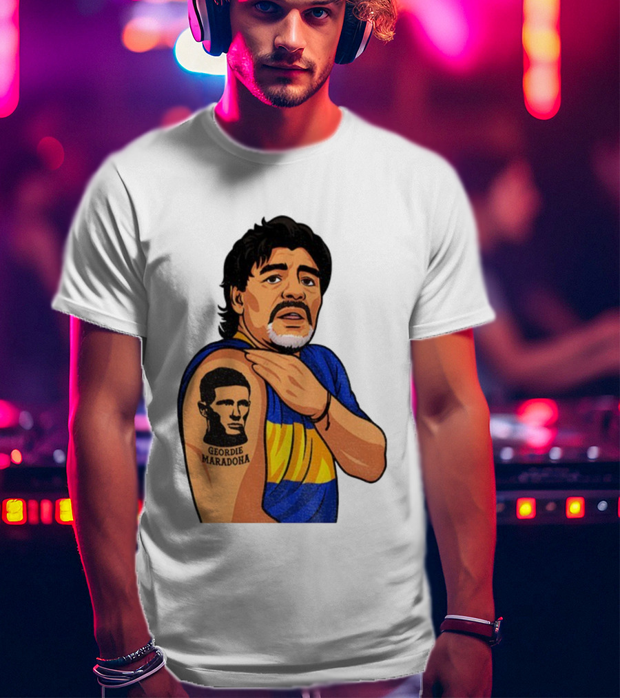 Elliot Anderson Geordie Maradona Tattoo Icon Illustration T-Shirt