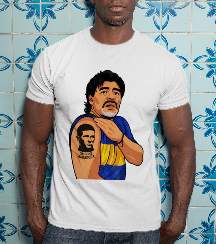 Elliot Anderson Geordie Maradona Tattoo Icon Illustration T-Shirt