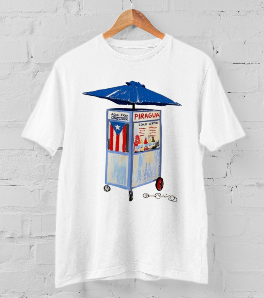 Puerto Rico Piragua Cart Cool Water Flag T-Shirt