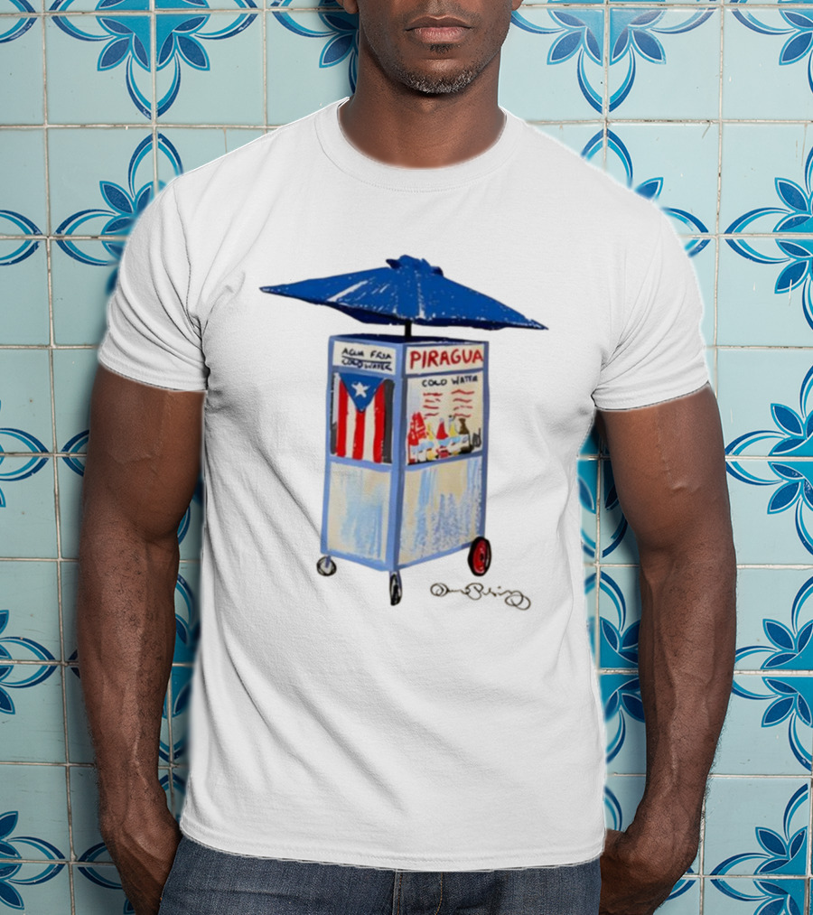 Puerto Rico Piragua Cart Cool Water Flag T-Shirt