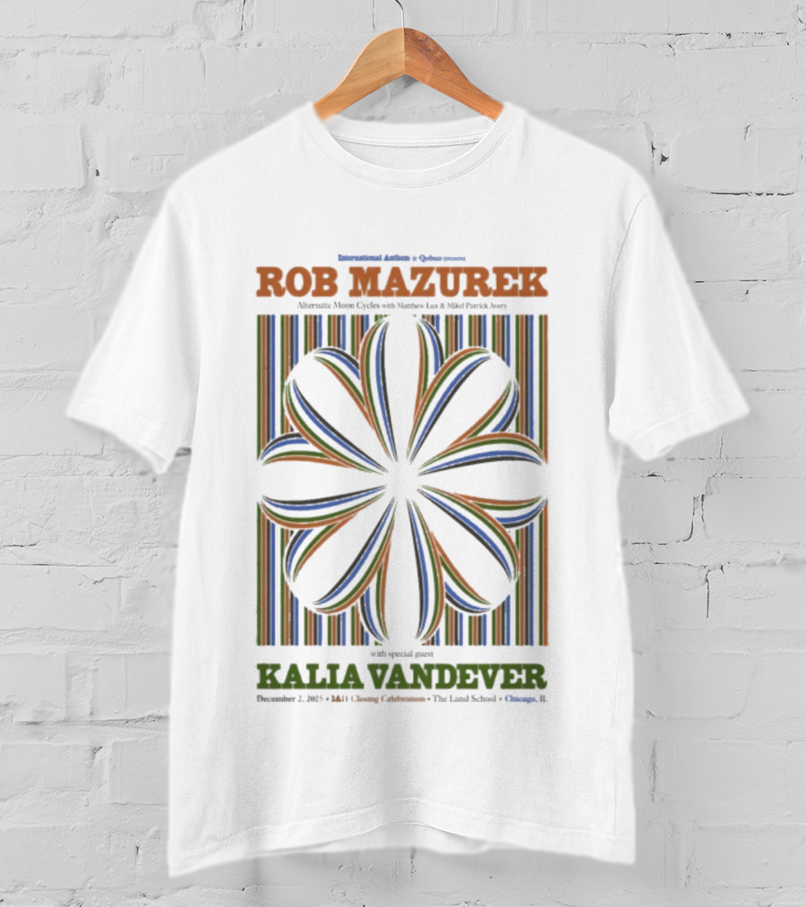 Rob Mazurek Kalia Vandever IA11 Closing Celebration December 2 2025 The Land School Chicago T-Shirt