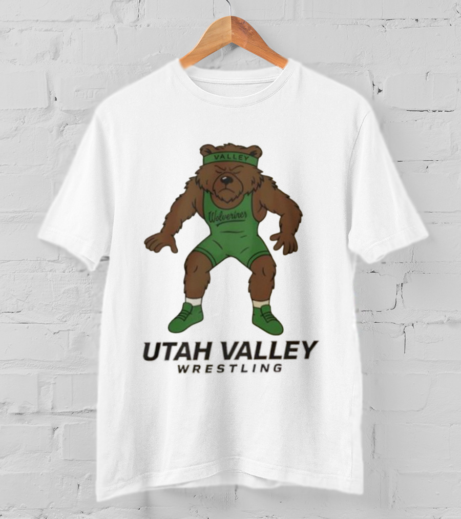 Utah Valley Wrestling Wolverines Bear Willy T-Shirt
