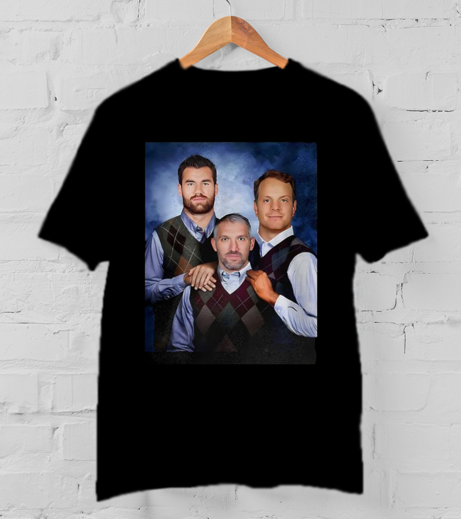 Alexander Ovechkin Tom Wilson John Carlson Step Brothers Portrait T-Shirt