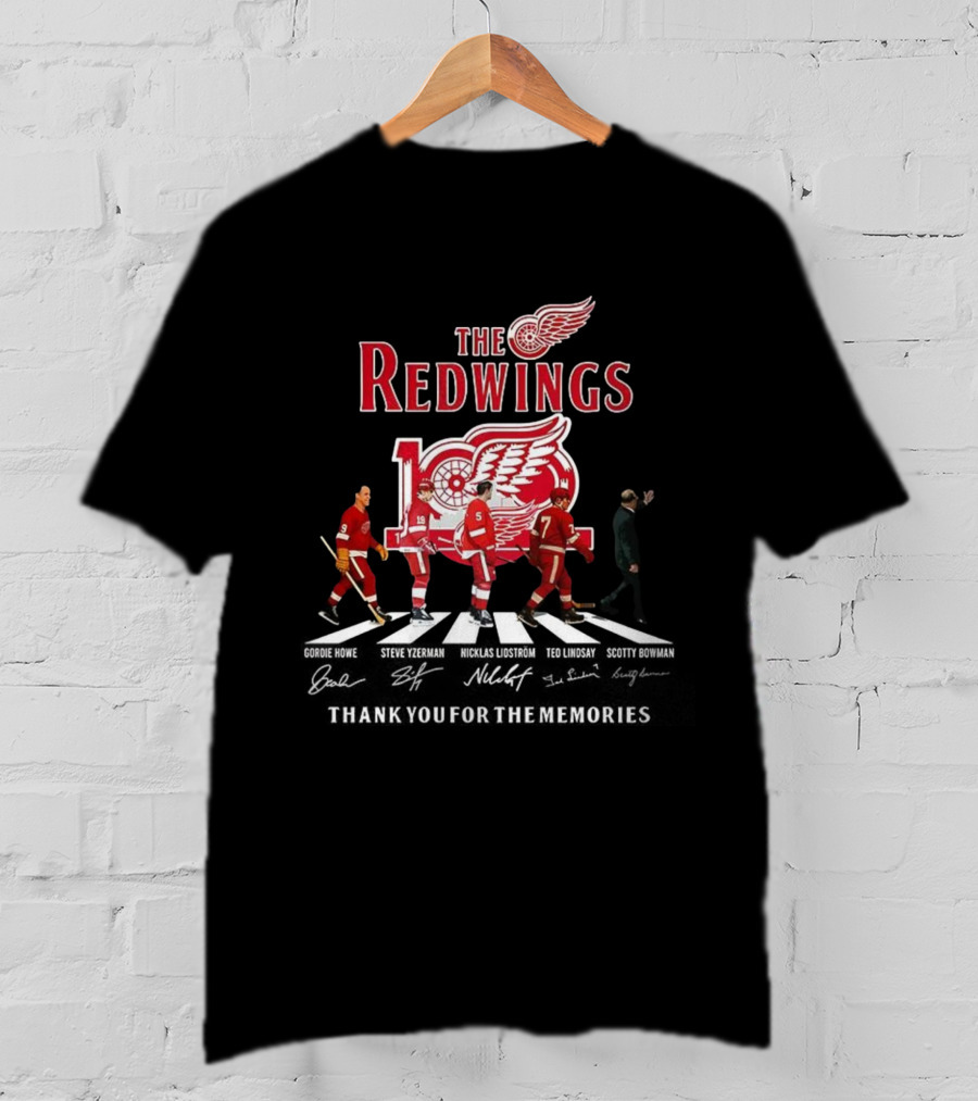 The Red Wings 100th Anniversary Thank You For The Memories Crosswalk T-Shirt